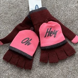 Winter - fold over mitten/gloves with tech fingers